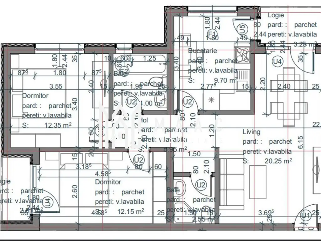 Apartament 3 camere | 2 băi | 2 balcoane | Încălzire în pardoseală | Șelimbăr