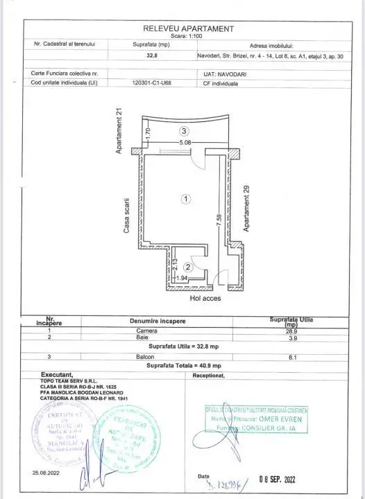 Stațiunea Mamaia-Casa Del Mar - Garsoniere mobilata si utilata complet