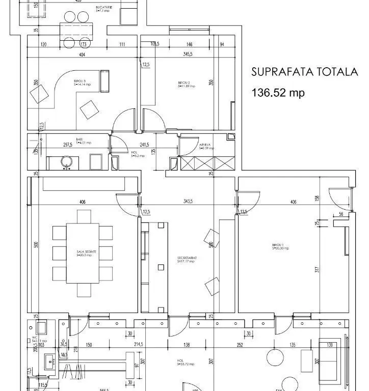 Vanzare spatiu birouri 137mp, parter, intrare stradala, Anastasie Panu