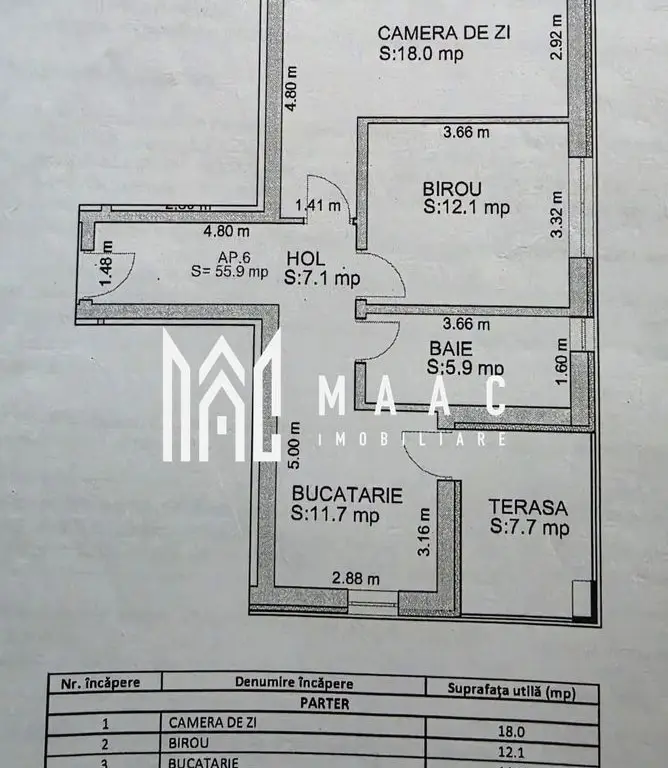 Apartament 2 camere de vânzare | Doamna Stanca | parter, terasă