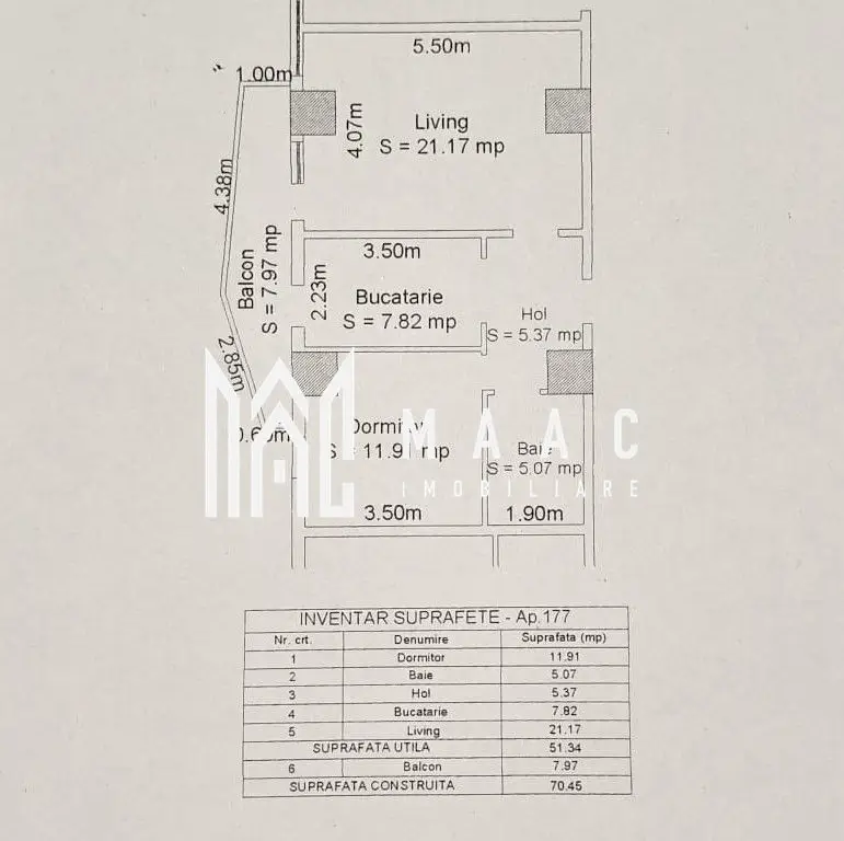 Apartament 2 camere I 51 mp utili I Lift I Parcare I Hipodrom