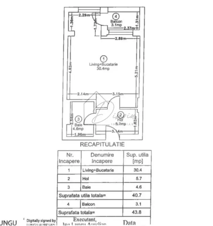 Studio dublu Ivory Residence Pipera I lux mobilat I balcon I COM0%