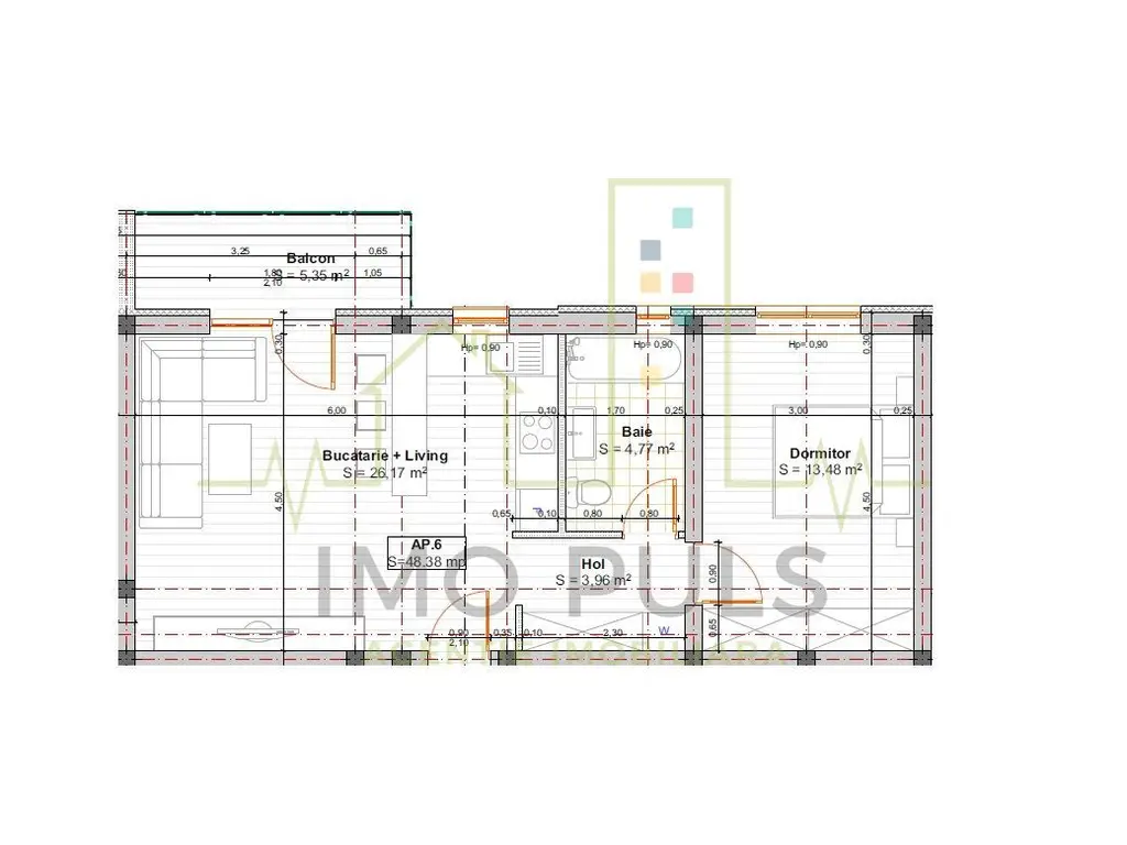 Et. 1. Bloc 2016. Mobilat si utilat. Disponibil imediat