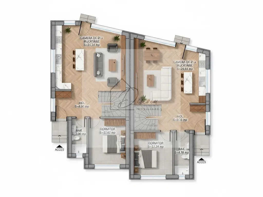 Vila 5 camere Otopeni - centru I individuala, calcan I P+1E+M I COM0%