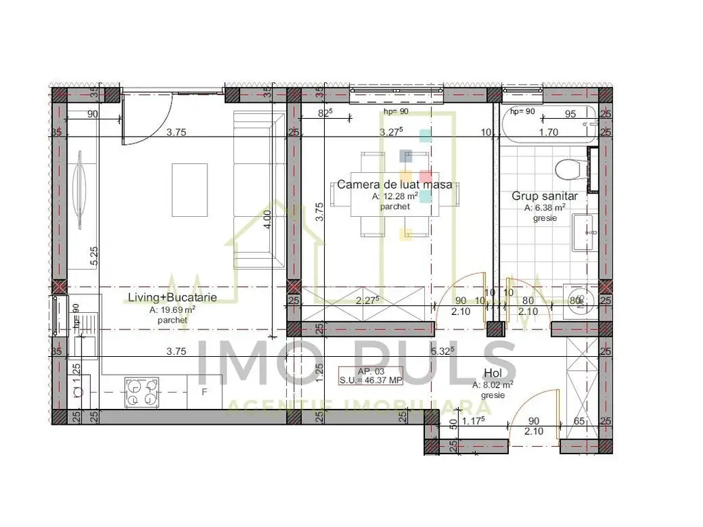 Gradina proprie 28 MP. Bloc nou. Loc de parcare si TVA incluse in pret.