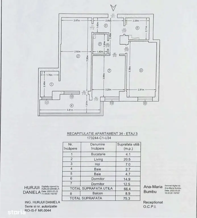 Apartament 3 camere Copou - mobilat