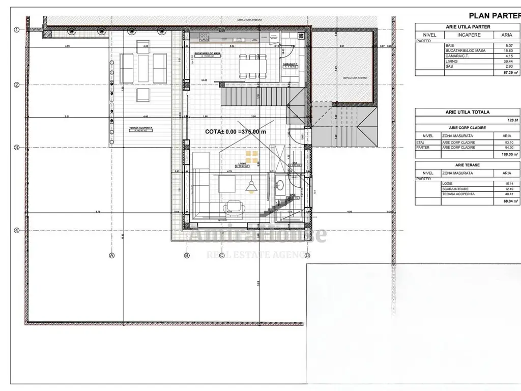 Casa individuala, 129 mp utili, teren 583 mp, terasa 68 mp, zona Sun Garden