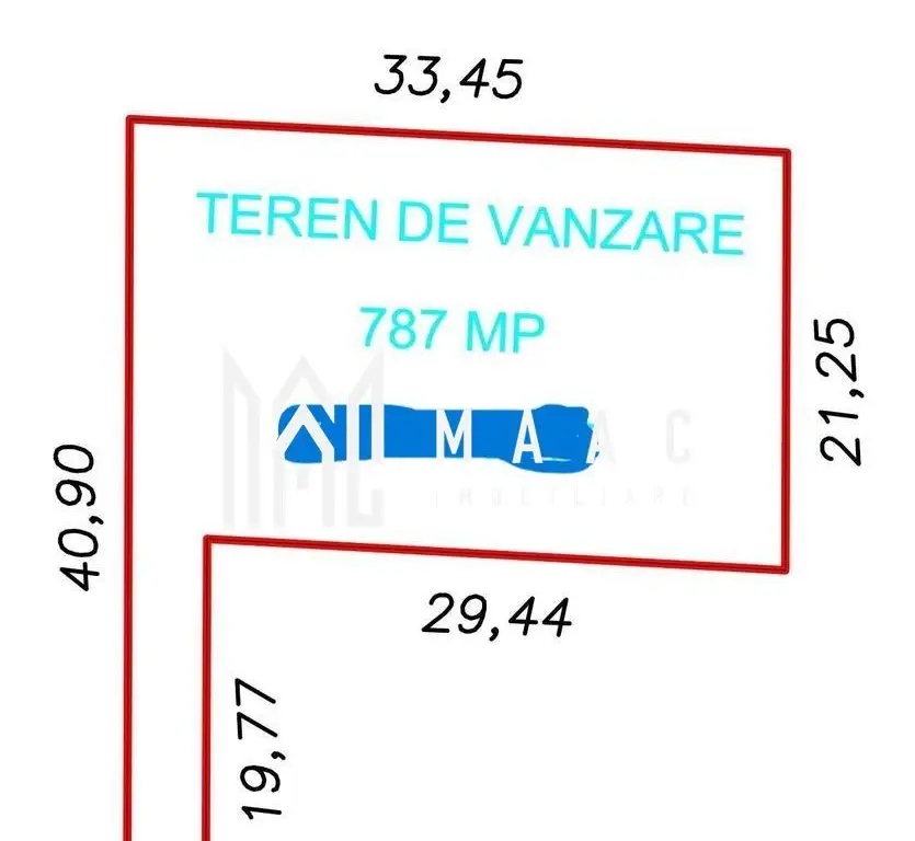 Teren | intravilan | 787 Mp | Cristian |