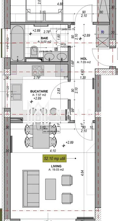 Apartament 2 camere - intabulat, finisat la cheie I Comision 0%
