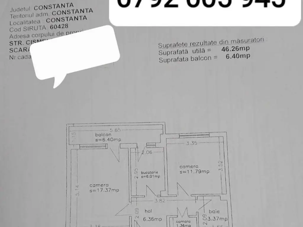 Ciresica-apartament 2 camere
