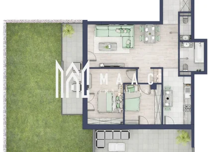 Apartament 3 camere | Balcoane 11.8 mp | Gradica ca. 107mp | Turnisor