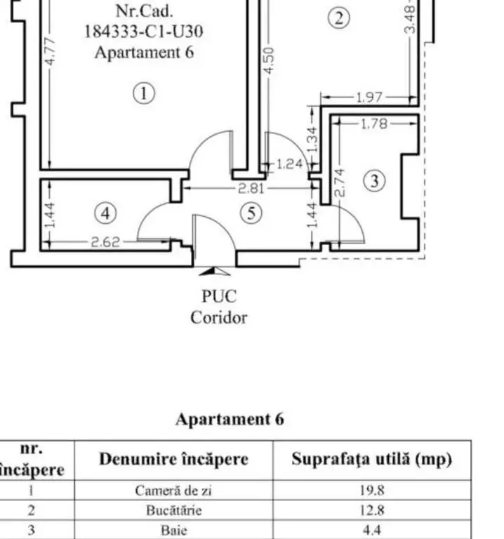 Apartament tip studio de vânzare lângă Paradisul Acvatic cu parcare si boxa