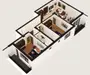 Apartament 3 camere 89200€ +TVA