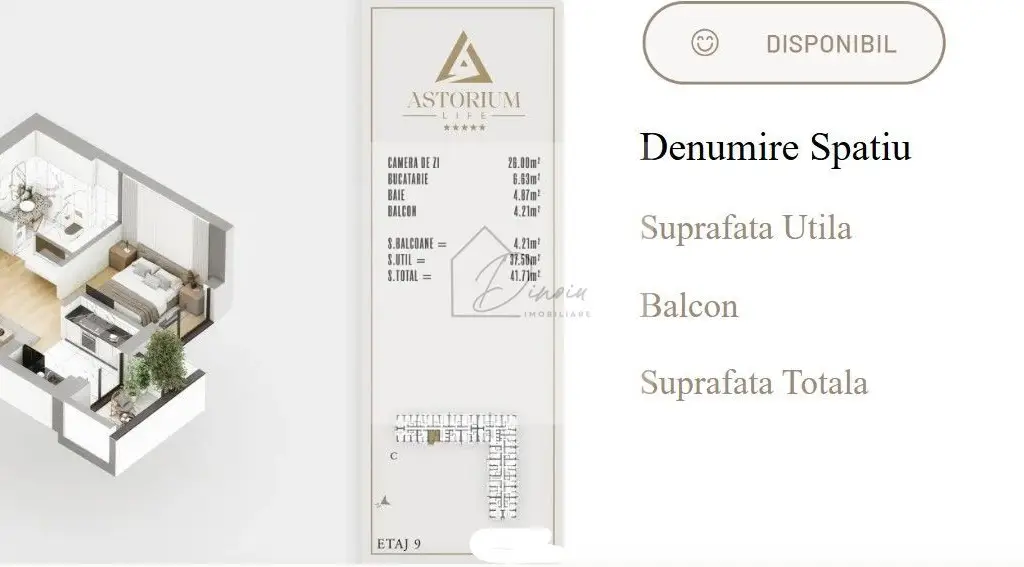 Garsoniera Astorium LIfe I Th Pallady -Gura Calitei I Ultimele Unitati