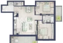 Apartament 3 camere | Balcoane 16.2 mp | Etaj 1 | Turnisor