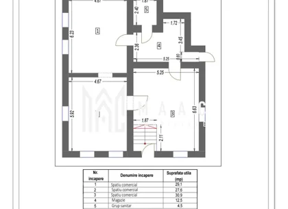 Spațiu comercial de închiriat | Piața Cibin, Sibiu | 105 mp utili