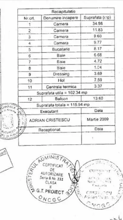 Apartament 4 camere, 116 mp, 2X parcare subteran, Felicity Baneasa