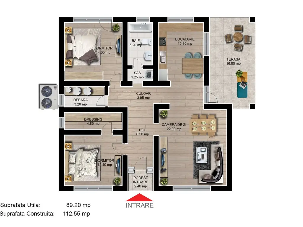 Casa individuala 3 camere Cartier Izvor Tarlungeni Brasov