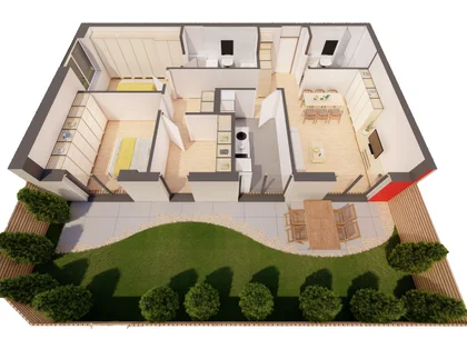 Singurul apartament NOU cu gradina proprie la ARED Comision 0