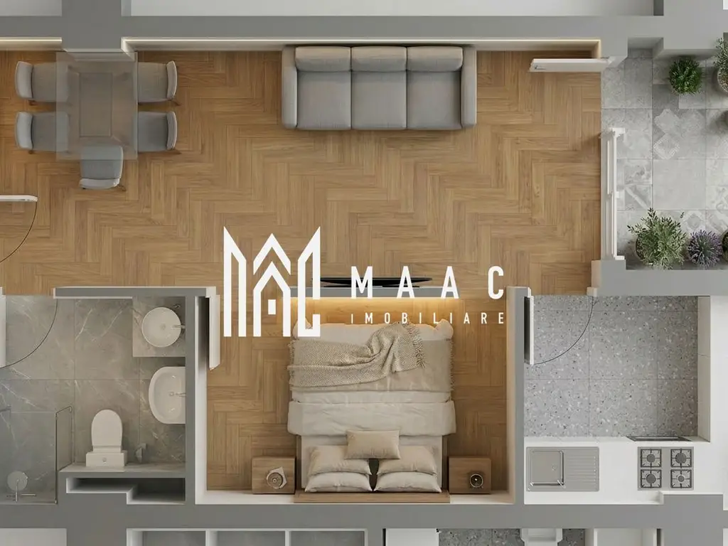 Apartament 1 cameră | 50,95MPU | Balcon | Veterani
