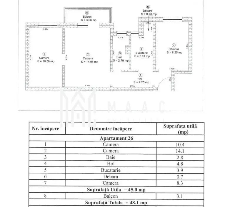 Apartament 3 Camere I ETAJ 1 I La cheie I Rahovei