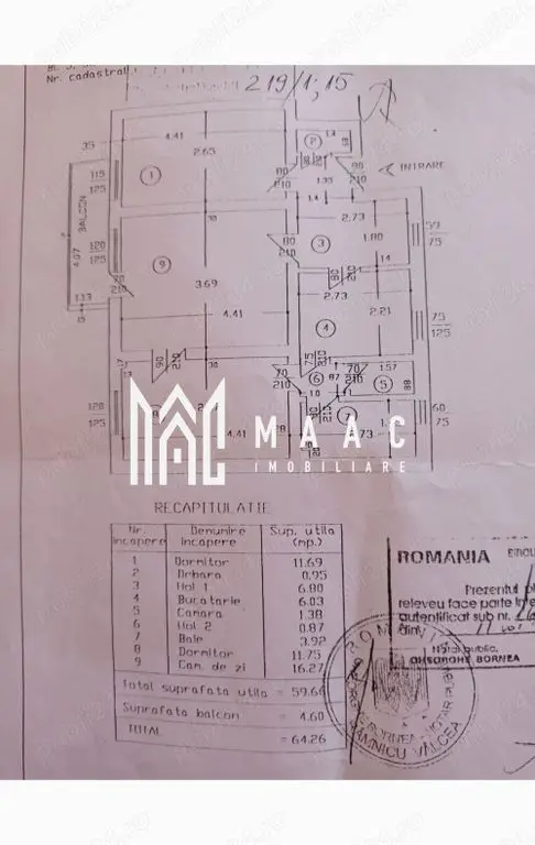 Apartament | 3 camere | Traian | Etaj 3