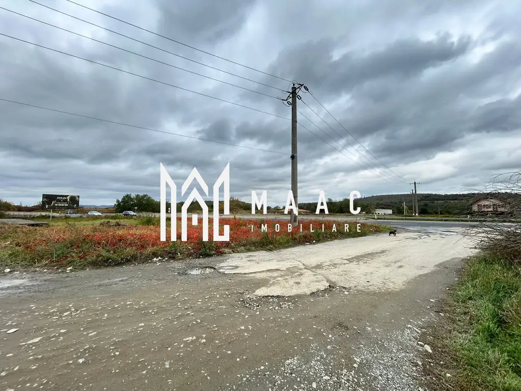 Teren extravilan | 3700 mp | Deschidere la DN | Intrare Vestem – Sibiu
