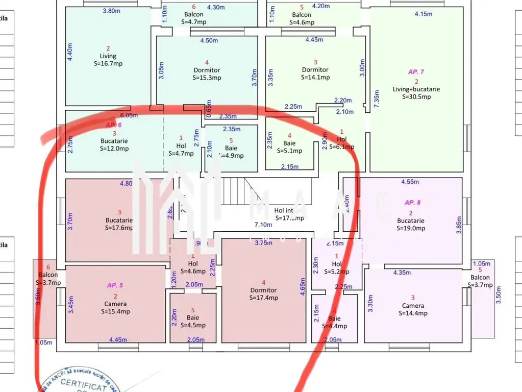 Apartament 3 camere I Etajul 1 I Selimbar