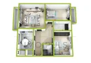 Aradului. 3 Camere. 2 Bai. 2 Balcoane. Decomandat.