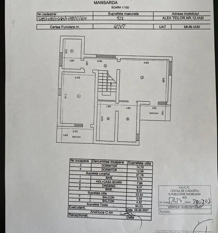CASA/VILA DE VANZARE BUCIUM,CARTIER IC BRATIANU,235 MP UTILI,521MP TEREN