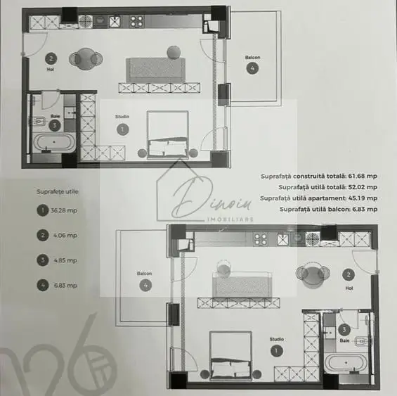 Studio Cortina 126 I Iancu Nicolae I parcare subterana inclusa