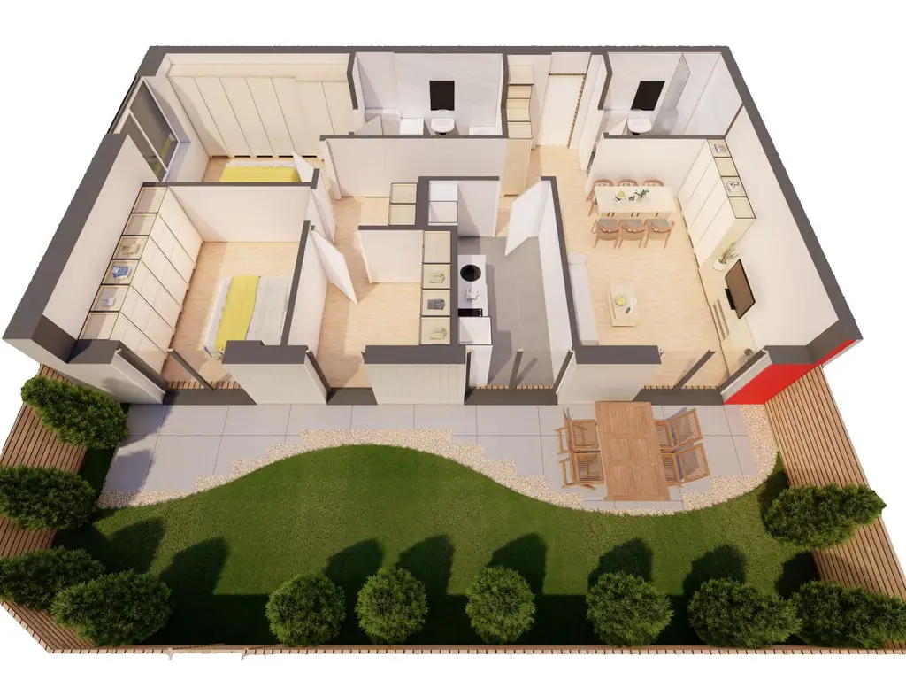 Singurul apartament NOU cu gradina proprie la ARED Comision 0