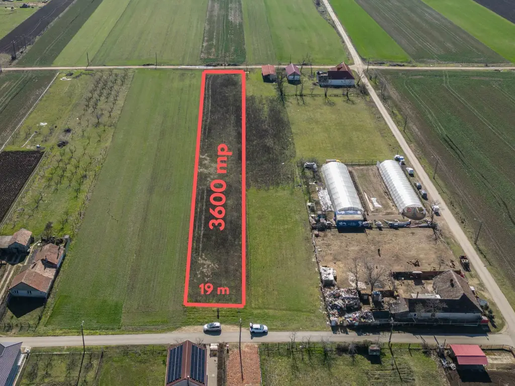Teren 3.600 mp în Curtici, 2 fronturi stradale – La doar 20 km de Arad