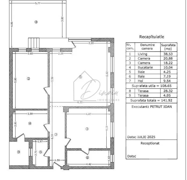 Apartament 3 Camere Baneasa-Aviatiei Parter 142mp utili + 160mp curte