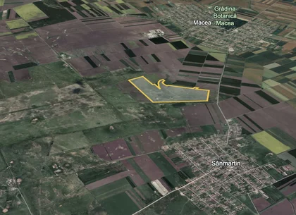 Teren 42 ha pentru parc fotovoltaic – Macea, Arad