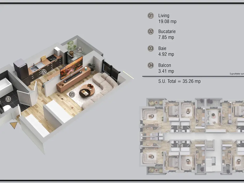 Garsoniera cartier Militari Residence - finalizare iunie 2026