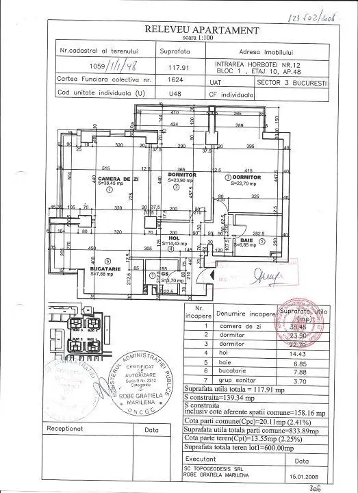 Noor Residence 10/11 Lux 3 cam 2 bai 118 mp utili | foarte rar | Proprietar