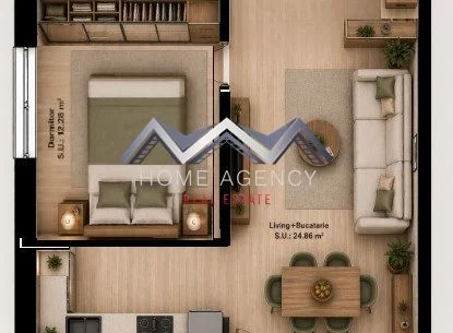 Apartament 2 camere Otopeni - bucătărie retrasă, parcare | preț final