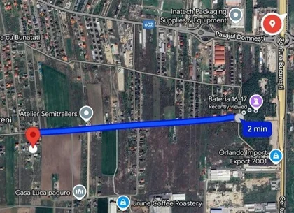 Teren intravilan Clinceni Str. Ortansei la 2 min de centura București