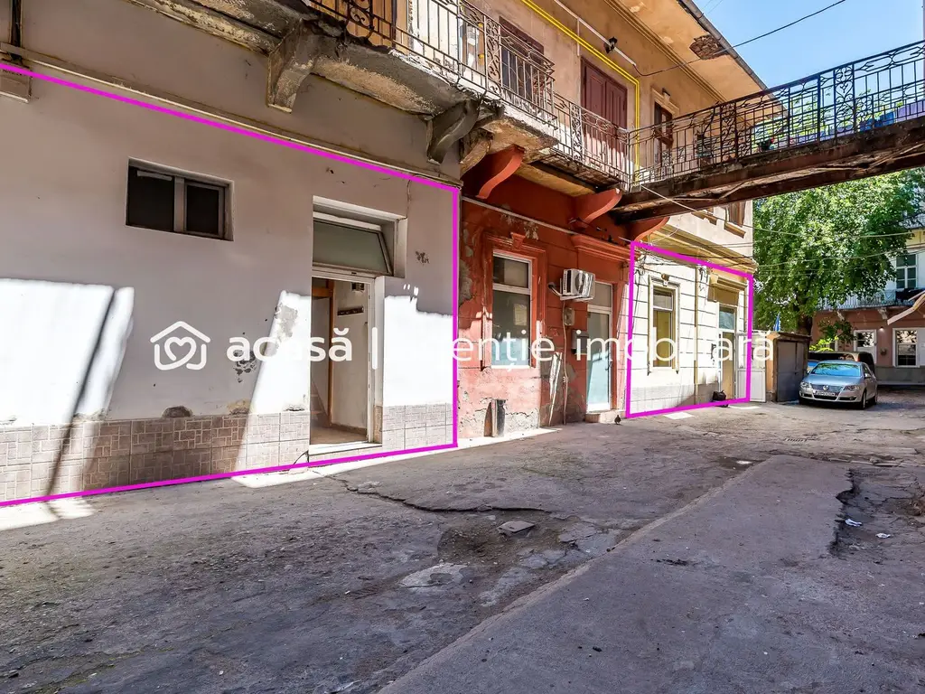 Spațiu birouri central cu 2 intrări pe Str. Unirii 1 Arad.
