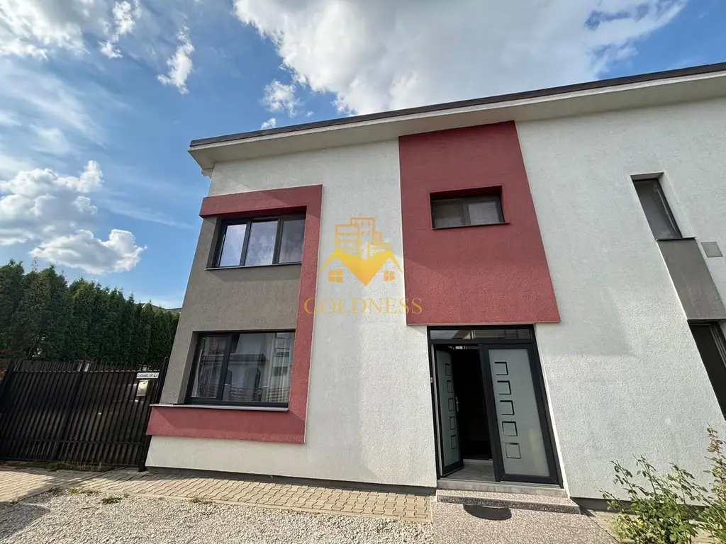 Duplex, 4 camere, modern, curte, terasă, 200mp teren, Florești