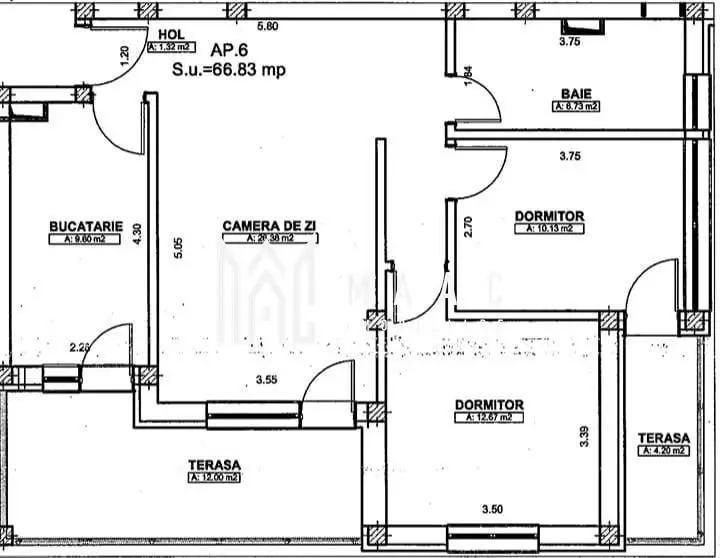 Apartament 3 camere I mobilat si utilat I Cartierul Arhitectilor