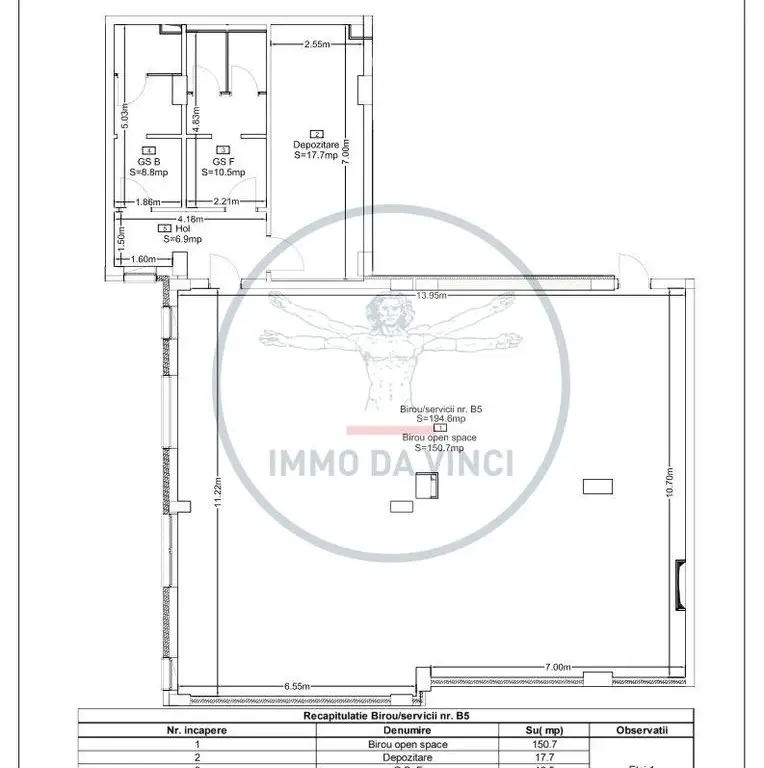 Spatii birouri 142mp si 194mp Marasti Iulius Mall finisaje la cerere