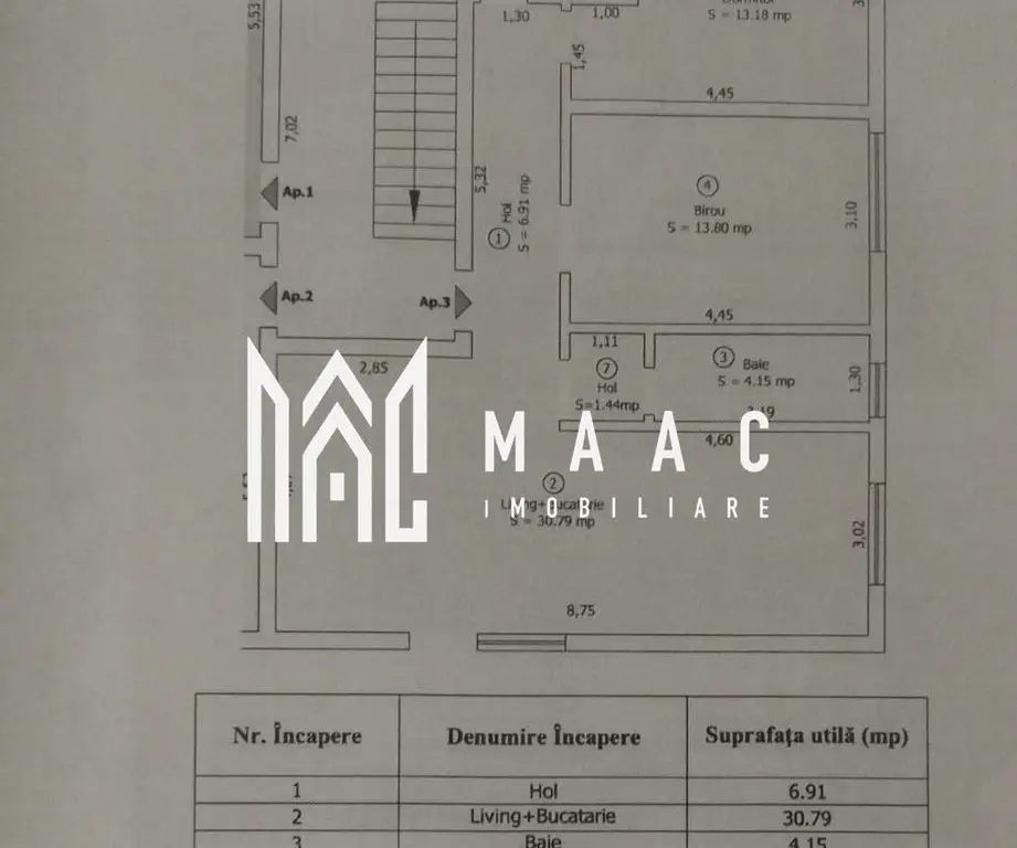 Apartament 3 camere | Gradina 44 MP | Parcare | Arhitectilor