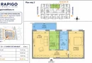 Apartamentul nr. 20 | 2 camere decomandat | Etaj 2 | Terasă 8,60 mp |