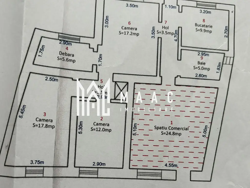 Apartament la casa | 7 camere | 202 mpu | Terezian