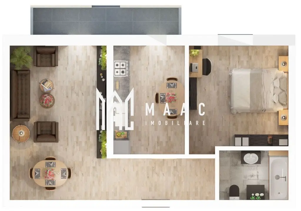 Apartament nou 2 camere 56 mp etaj 1 - Zona Rahovei/ Doamna Stanca