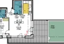 Stațiunea Mamaia - Vânzare apartament cu 2 camere, 2 bai si terasa de 47 mp.