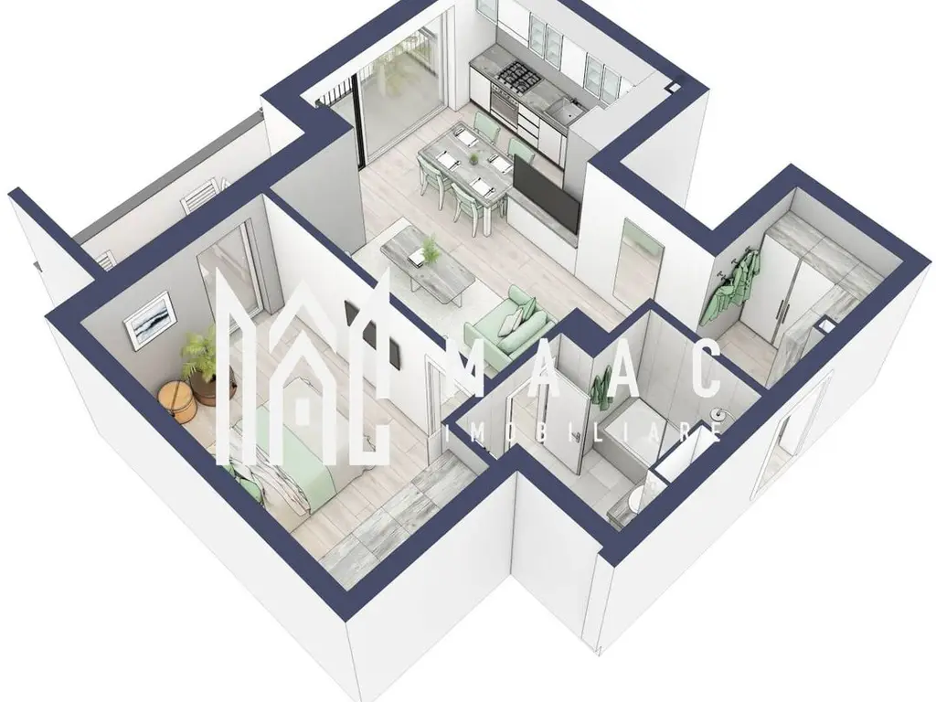Apartament 2 camere | Terasa 9.5 mp | Turnisor