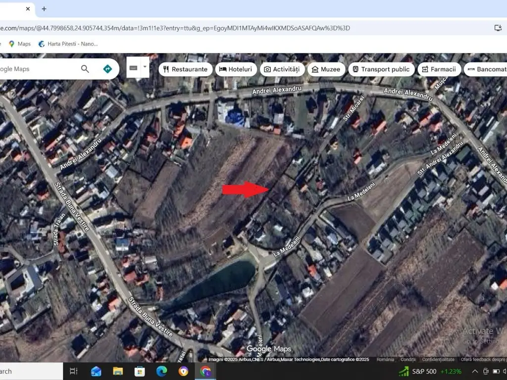 Teren intravilan Bradu, 600 mp